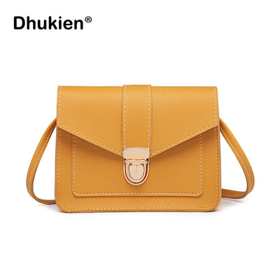 Fashion Small Crossbody Bags for Women 2019 Mini PU Leather Shoulder Messenger Bag for Girl Yellow Bolsas Ladies Phone Purse