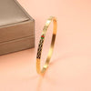 Charm Cuff Bracelets Bangle for Women Stainless Steel Gold Plating 4mm 6mm 8mm Width Luxury Wristband Wedding Female Jewelry