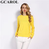 GCAROL 2019 Fall Winter Candy Knit Jumper Women 30% Wool Sweater Soft Stretch OL Render Knit Pullover Knitwear S-3XL