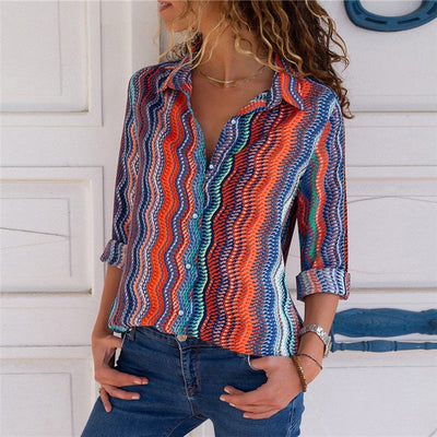 Women Blouses 2019 Fashion Long Sleeve Turn Down Collar Office Shirt Leisure Blouse Shirt Casual Tops Plus Size Blusas Femininas