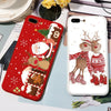 Merry Christmas Santa Claus Deer Print Silicone Soft TPU Case For iPhone 11 Pro 7 8 6 6S Plus XR X XS Max 5 5S SE Case Back Capa