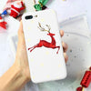 Merry Christmas Santa Claus Deer Print Silicone Soft TPU Case For iPhone 11 Pro 7 8 6 6S Plus XR X XS Max 5 5S SE Case Back Capa