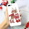 Merry Christmas Santa Claus Deer Print Silicone Soft TPU Case For iPhone 11 Pro 7 8 6 6S Plus XR X XS Max 5 5S SE Case Back Capa