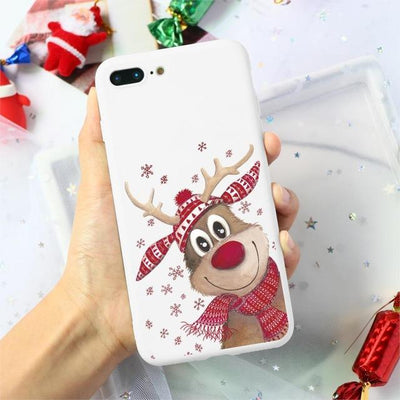 Merry Christmas Santa Claus Deer Print Silicone Soft TPU Case For iPhone 11 Pro 7 8 6 6S Plus XR X XS Max 5 5S SE Case Back Capa