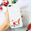 Merry Christmas Santa Claus Deer Print Silicone Soft TPU Case For iPhone 11 Pro 7 8 6 6S Plus XR X XS Max 5 5S SE Case Back Capa