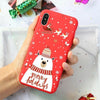 Merry Christmas Santa Claus Deer Print Silicone Soft TPU Case For iPhone 11 Pro 7 8 6 6S Plus XR X XS Max 5 5S SE Case Back Capa