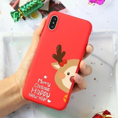 Merry Christmas Santa Claus Deer Print Silicone Soft TPU Case For iPhone 11 Pro 7 8 6 6S Plus XR X XS Max 5 5S SE Case Back Capa