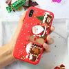 Merry Christmas Santa Claus Deer Print Silicone Soft TPU Case For iPhone 11 Pro 7 8 6 6S Plus XR X XS Max 5 5S SE Case Back Capa