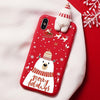 Christmas Cartoon Deer Case For iPhone XR 11 Pro XS Max X 5 5S Silicone Matte Cover For iphone 7 8 6 S 6S Plus 7Plus Case Bear