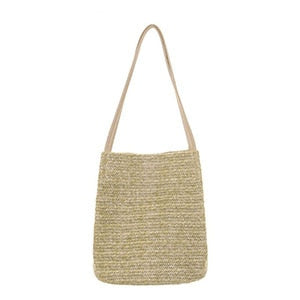 Vintage Handmade Women Rattan Bag Woven Bow Shoulder Bags Beach Straw Bag Messengers B161