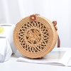 Vintage Handmade Women Rattan Bag Woven Bow Shoulder Bags Beach Straw Bag Messengers B161