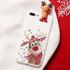 Christmas Cartoon Deer Case For iPhone XR 11 Pro XS Max X 5 5S Silicone Matte Cover For iphone 7 8 6 S 6S Plus 7Plus Case Bear