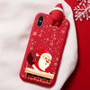 Christmas Cartoon Deer Case For iPhone XR 11 Pro XS Max X 5 5S Silicone Matte Cover For iphone 7 8 6 S 6S Plus 7Plus Case Bear