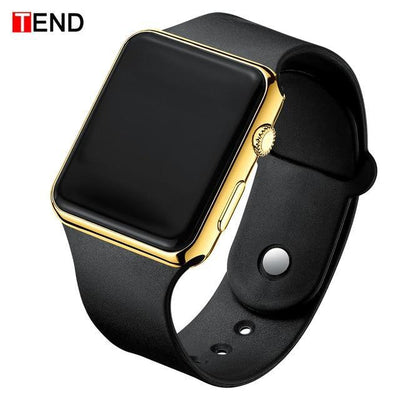 Fashion Men Watch Women Casual Sports Bracelet Watches White LED Electronic Digital Candy Color Silicone Wrist Watch Children