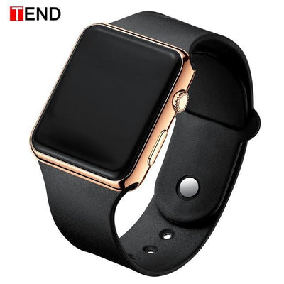 Fashion Men Watch Women Casual Sports Bracelet Watches White LED Electronic Digital Candy Color Silicone Wrist Watch Children