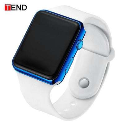 Fashion Men Watch Women Casual Sports Bracelet Watches White LED Electronic Digital Candy Color Silicone Wrist Watch Children