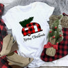 Plaid Merry Christmas T Shirt Women Fashion Graphic Cute Tee Kawaii TShirt Hipster Camiseta Mujer