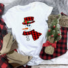 Plaid Merry Christmas T Shirt Women Fashion Graphic Cute Tee Kawaii TShirt Hipster Camiseta Mujer