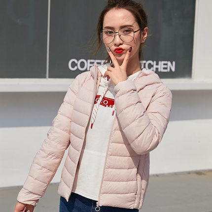 SEMIR 2019 New basic Down Winter jackets Women Winter plus velvet hooded Coats Down Winter Jacket Woman Outwear warm portable