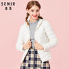 SEMIR 2019 New basic Down Winter jackets Women Winter plus velvet hooded Coats Down Winter Jacket Woman Outwear warm portable