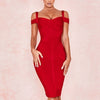 ADYCE Off Shoulder Bodycon Bandage Dress Women Sexy Wine Red Spaghetti Strap Club Dress Vestidos Celebrity Evening Party Dresses