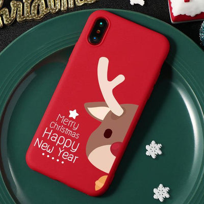 Merry Christmas Santa Claus Deer Xmas Print Silicon Soft TPU Phone Case For iPhone 7 8 6 6S Plus XR X 11 Pro XS Max 5 5S SE Case