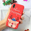 Merry Christmas Santa Claus Deer Print Silicone Soft TPU Case For iPhone 11 Pro 7 8 6 6S Plus XR X XS Max 5 5S SE Case Back Capa