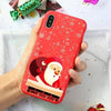 Merry Christmas Santa Claus Deer Print Silicone Soft TPU Case For iPhone 11 Pro 7 8 6 6S Plus XR X XS Max 5 5S SE Case Back Capa