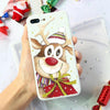 Merry Christmas Santa Claus Deer Print Silicone Soft TPU Case For iPhone 11 Pro 7 8 6 6S Plus XR X XS Max 5 5S SE Case Back Capa