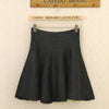 2015 New Autumn Winter Short Skirts Woman High Waist Knitting Woolen Skirt Female Plus Size Pleated Skirt Free ShippingC028