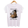 Cartoon sloth Print Women t shirt 2019 Plus Size Casual Short Sleeve O-Neck t-shirt Cute style Tumblr tshirts camiseta mujer