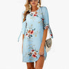 2019 Women Summer Dress Boho Style Floral Print Chiffon Beach Dress Tunic Sundress Loose Mini Party Dress Vestidos Plus Size 5XL