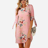 2019 Women Summer Dress Boho Style Floral Print Chiffon Beach Dress Tunic Sundress Loose Mini Party Dress Vestidos Plus Size 5XL