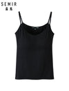 SEMIR Women Jersey Tank Top Ladies V-Neck Camisole Top Camis Cami Vest for Female Summer V-Neck Tank Top Seamless Cami Clothing