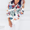 Floral Printed Spring Women's Jackets Plus Size Short Female Coat Zipper Chaqueta Long Sleeve Summer Women Bomber Jacket