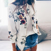 Floral Printed Spring Women's Jackets Plus Size Short Female Coat Zipper Chaqueta Long Sleeve Summer Women Bomber Jacket