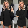 Danjeaner Autumn Knitted Sweater Women Spring Loose Long Sweater Dress Winter Basic Dress Warm Female Sweaters Ladies Pullovers